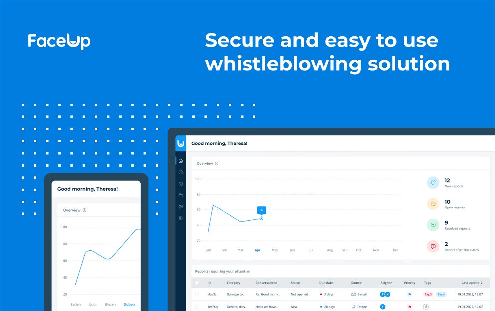 Faceup - whistleblowing software