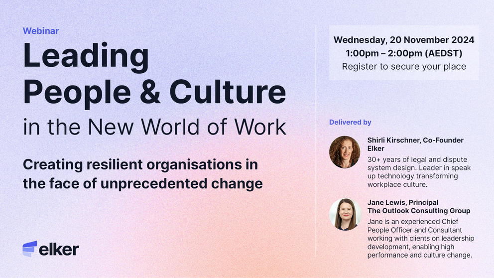 Leading People and Culture in the New World of Work