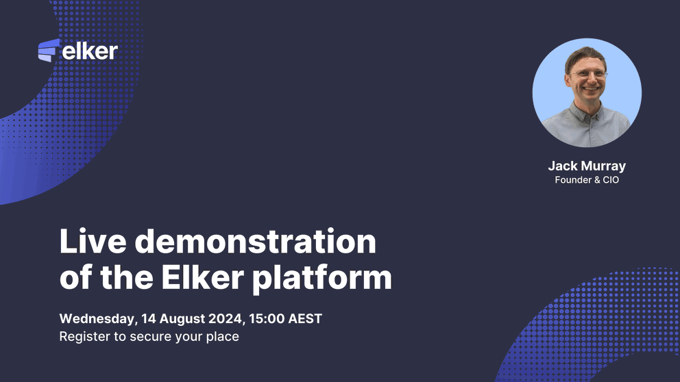 Elker webinar - live demonstration of the platform - 14 August 2024