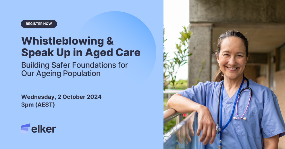 Elker, a whistleblowing platform for aged care: webinar